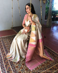 EE-S25267 Temple Kanchi Saree