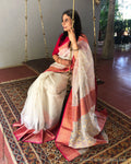EE-S25489 Chanderi Kora Silk