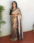 EE-S25392 Banarsi Grey Saree
