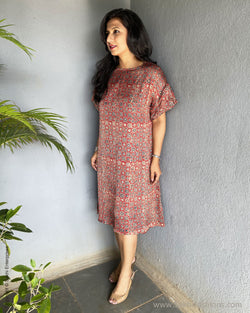 EE-V00611 Ajrakh Dress