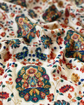 BL-V00613 White Velvet BlouseF
