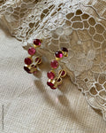 AJ-V02361 Red Hoop Earring