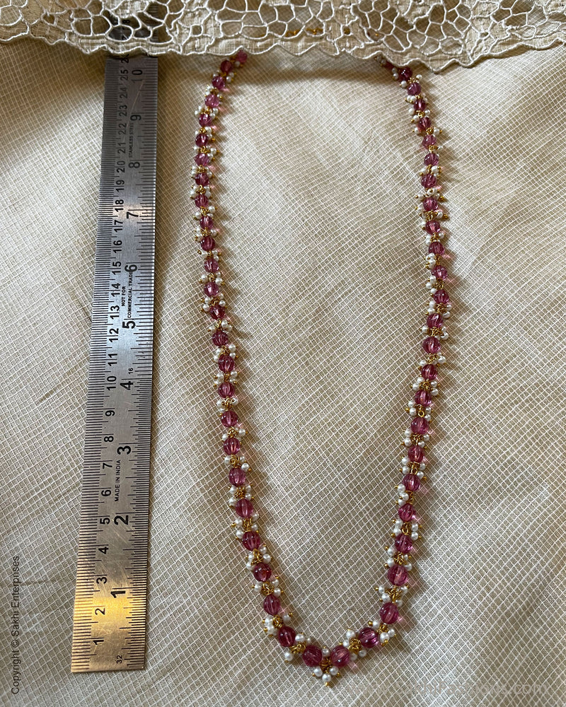 AJ-V02291 Pink Pearl Mala