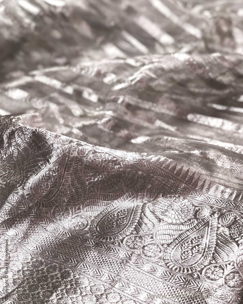 BL-F25024 SIlver Tissue Fabric