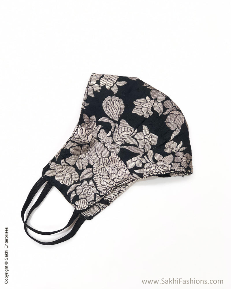 EE-MSK06 Black Brocade mask
