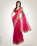 MSN-13693 Pink & Multi Pure Kanchi Silk Saree