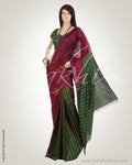 MSM-11885 - Maroon & Green Pure Kanchi Silk Saree