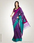 MSM-17556 - Purple & Blue Banarsi Silk Saree