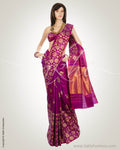 MSM-9942 - Violet Purple & Gold Pure Silk Saree