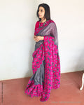 EE-R21925 Grey Tussar Cutwork