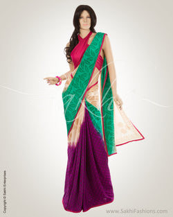 MSN-14022 Multi Pure Crepe Silk Saree