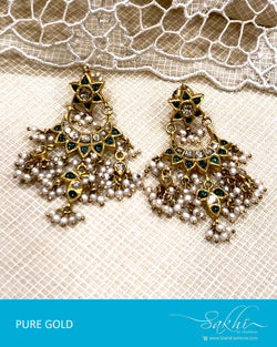 AGDS-20935 - Gold  pure Gold Earring