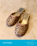 AF-20032 - Beige & Gold Footwear