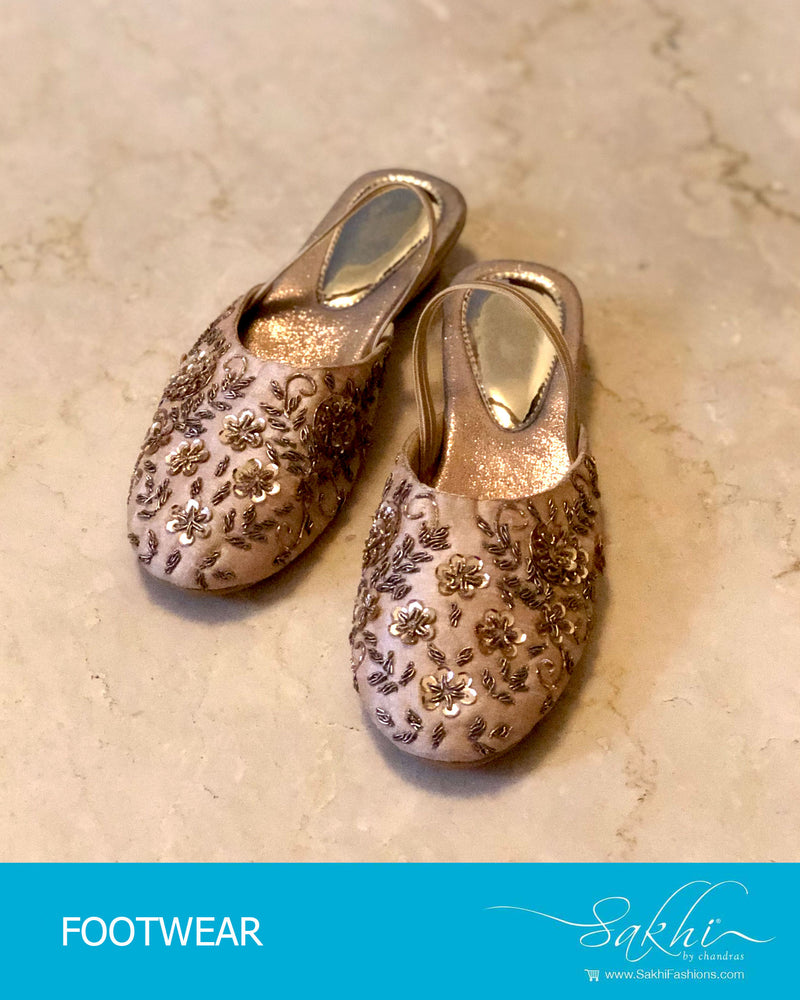 AF-20033 - Beige & gold Footwear
