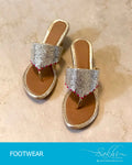 AF-20036 - Beige & Gold Footwear