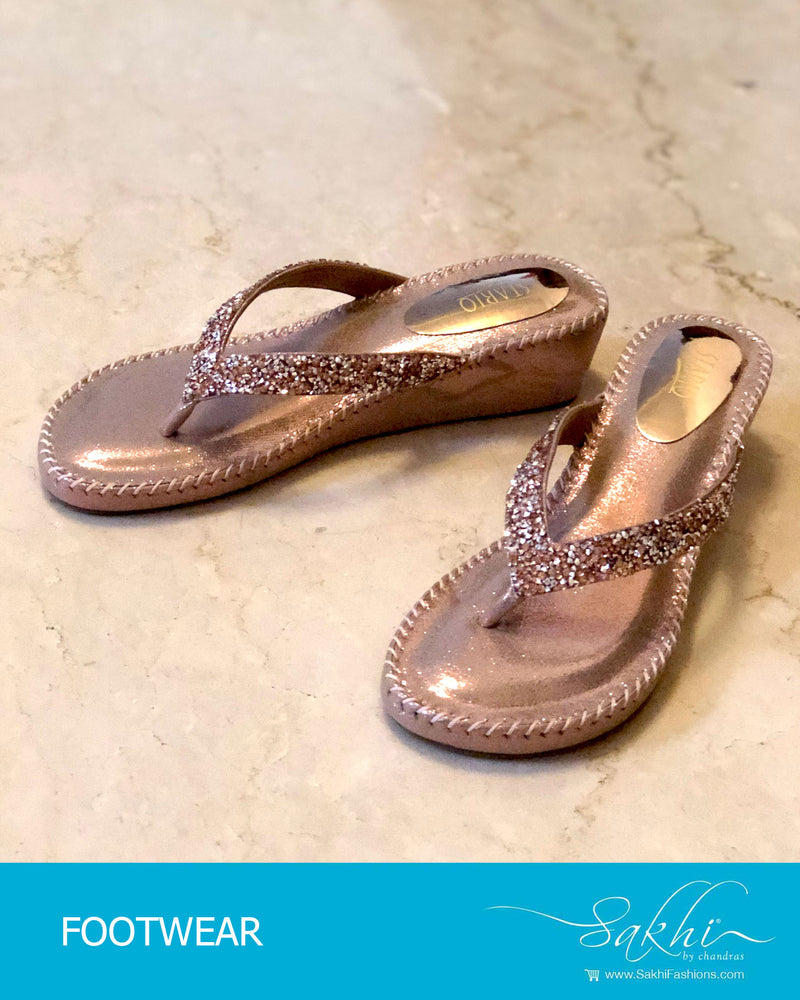 AF-20038 - Beige & Glod Footwear