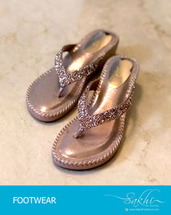 AF-20038 - Beige & Glod Footwear
