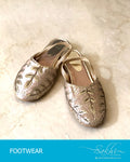 AFDS-16950 - Beige & Gold Foot Wear
