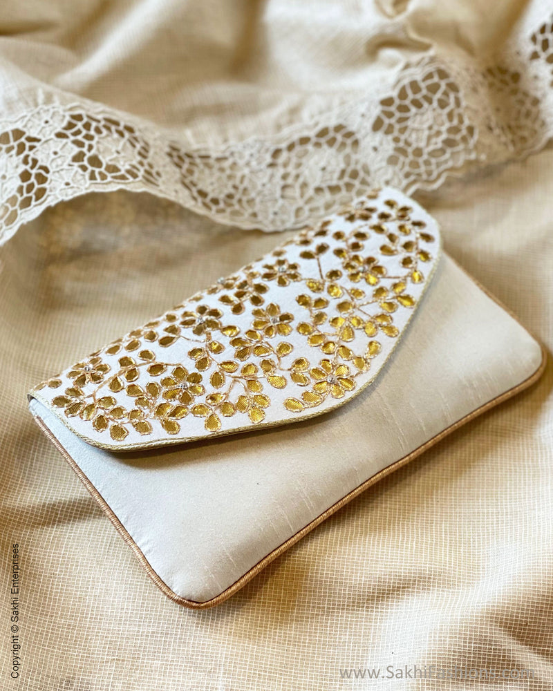 AFDS-50310 Cream Gota Clutch