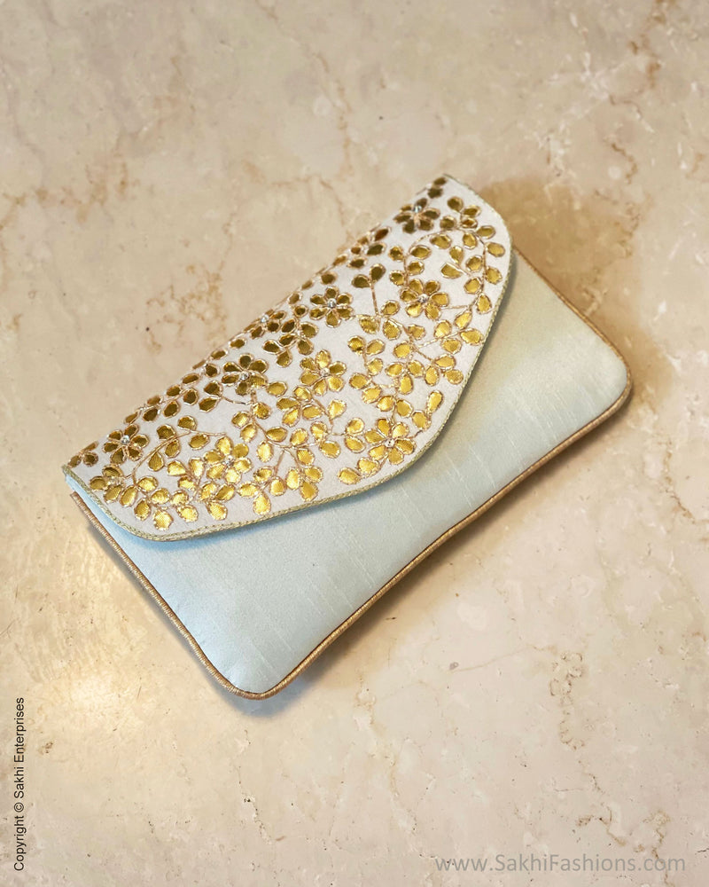 AFDS-50310 Cream Gota Clutch