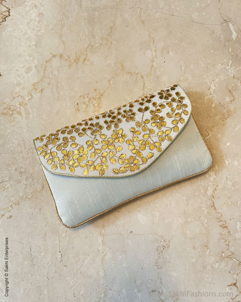 AFDS-50310 Cream Gota Clutch