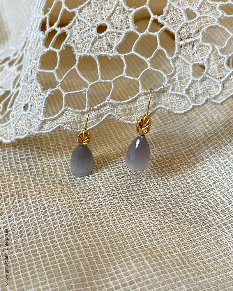 AG-V04304 Stone Hook earring