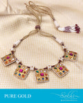 AGDS-20911 Gold Navarathna Necklace