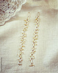 AGDS-37170L Pearl gold earring