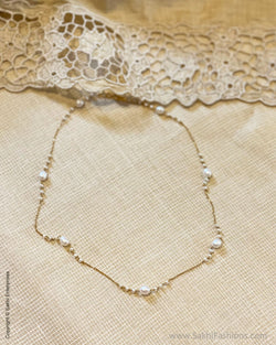 AGDS-47739 Pearl Gold Mala