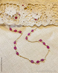 AGDS-47740 Pink Pearl Gold Mala