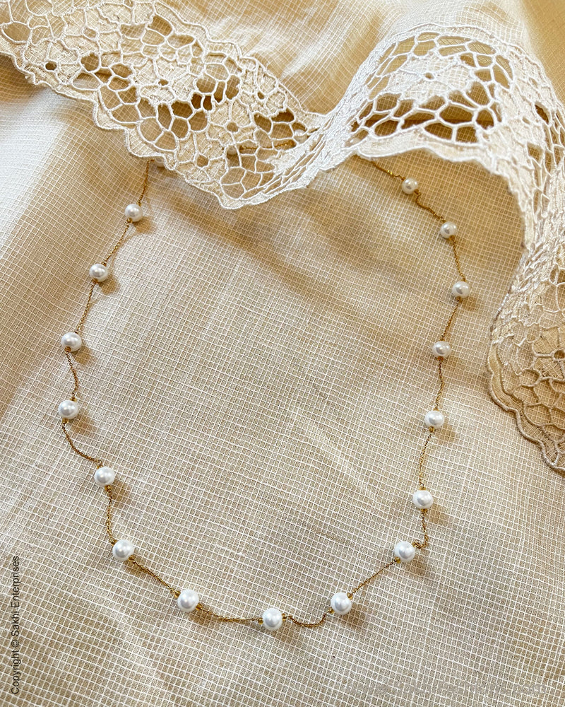 AGDS-50059 Pearl Gold Mala