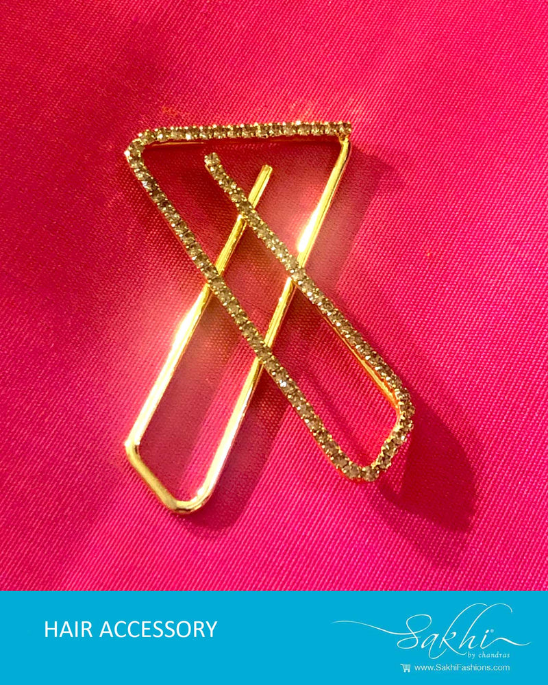 AJ-20040 Silver Saree Pin