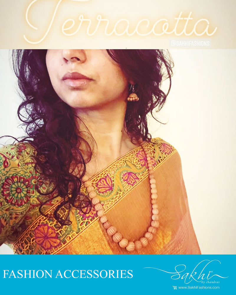 AJDR-27424 - Mud &  Terracota  Terracota Mala