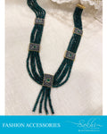 AJDS-0955 - Green &  Mix Metal Mala
