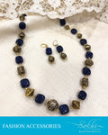 AJDS-0961 - Navyblue &  Mix Metal Mala