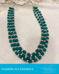 AJDS-0975 - Green &  Mix Metal  Mala