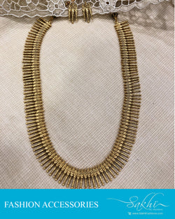 AJDS-20826 -Mix Metal Necklace & Earring