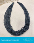 AJDS-20937 - Grey &  Mix Metal Mala