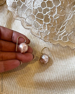 AJDS-22191 Pearl Silver Earring