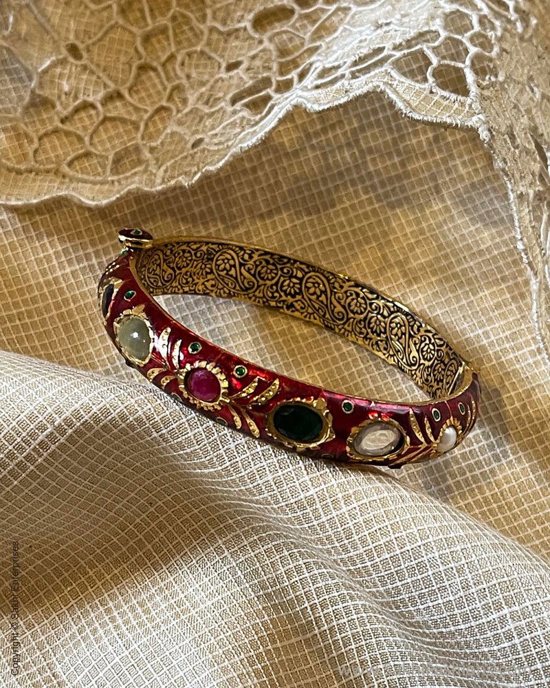 AJDS-35556 Multi Kundan Bangle