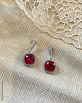 AJDS-49803 Ruby red Earring