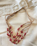 AJDS-49918 Red Jute Bead Mala