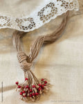 AJDS-49919 Red Jute Bead Mala