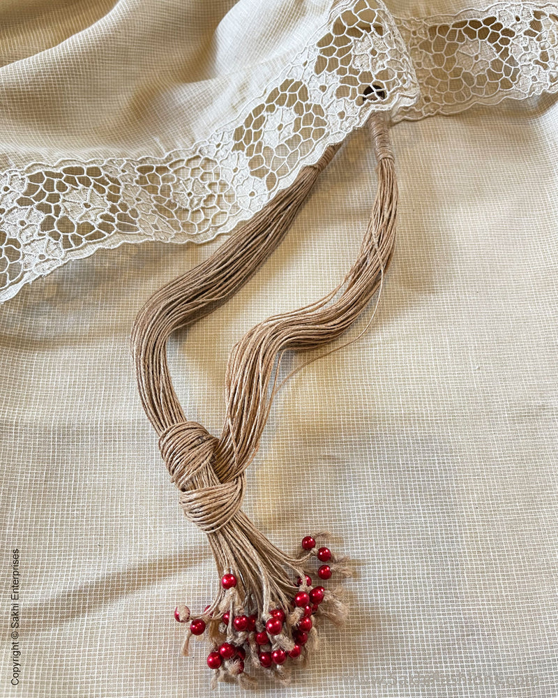 AJDS-49919 Red Jute Bead Mala