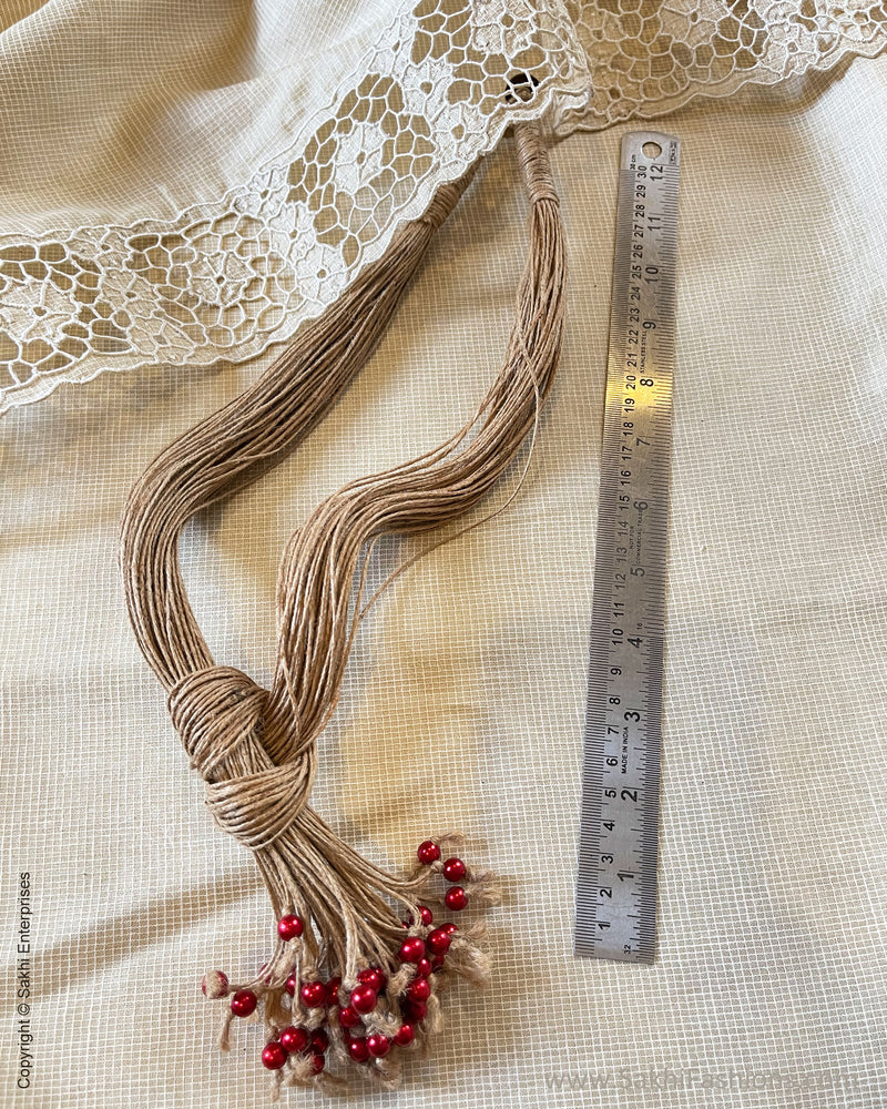 AJDS-49919 Red Jute Bead Mala