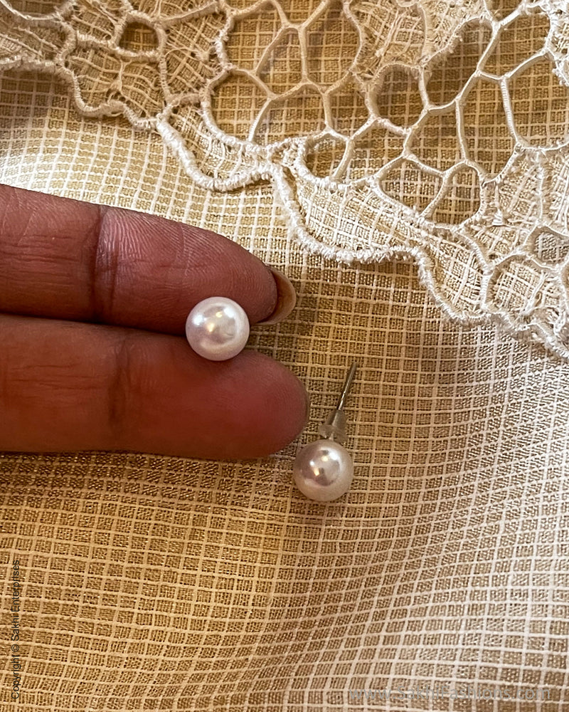 Pearl Earrings Sterling Silver 925 - SunnyArmenia