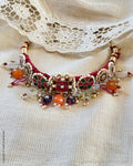 AS-S58374 Silver Gold choker