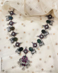 AS-V06023 Silver Kundan Necklace