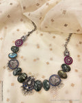 AS-V06033 Silver Kundan Necklace