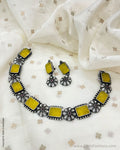 AS-V06052 Silver Kundan Necklace